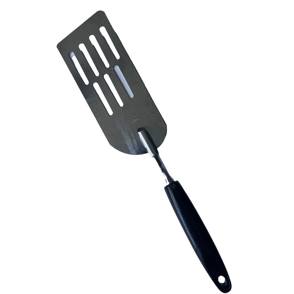 Ekco Vtg. Chromium Plated Spatula Turner Flipper Black USA Cooking Utensil 12.5"